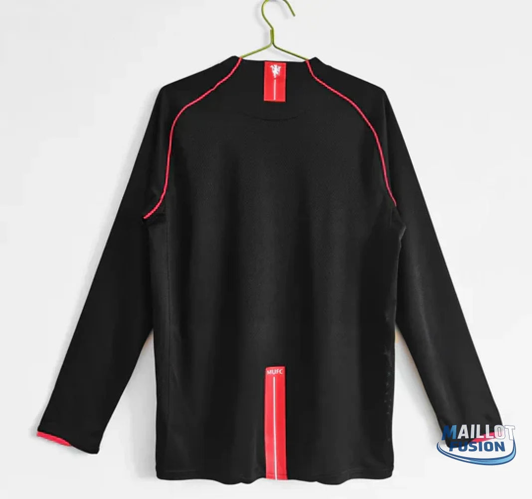 Maillot 07-08 Manchester United Exterieur Manches Longues
