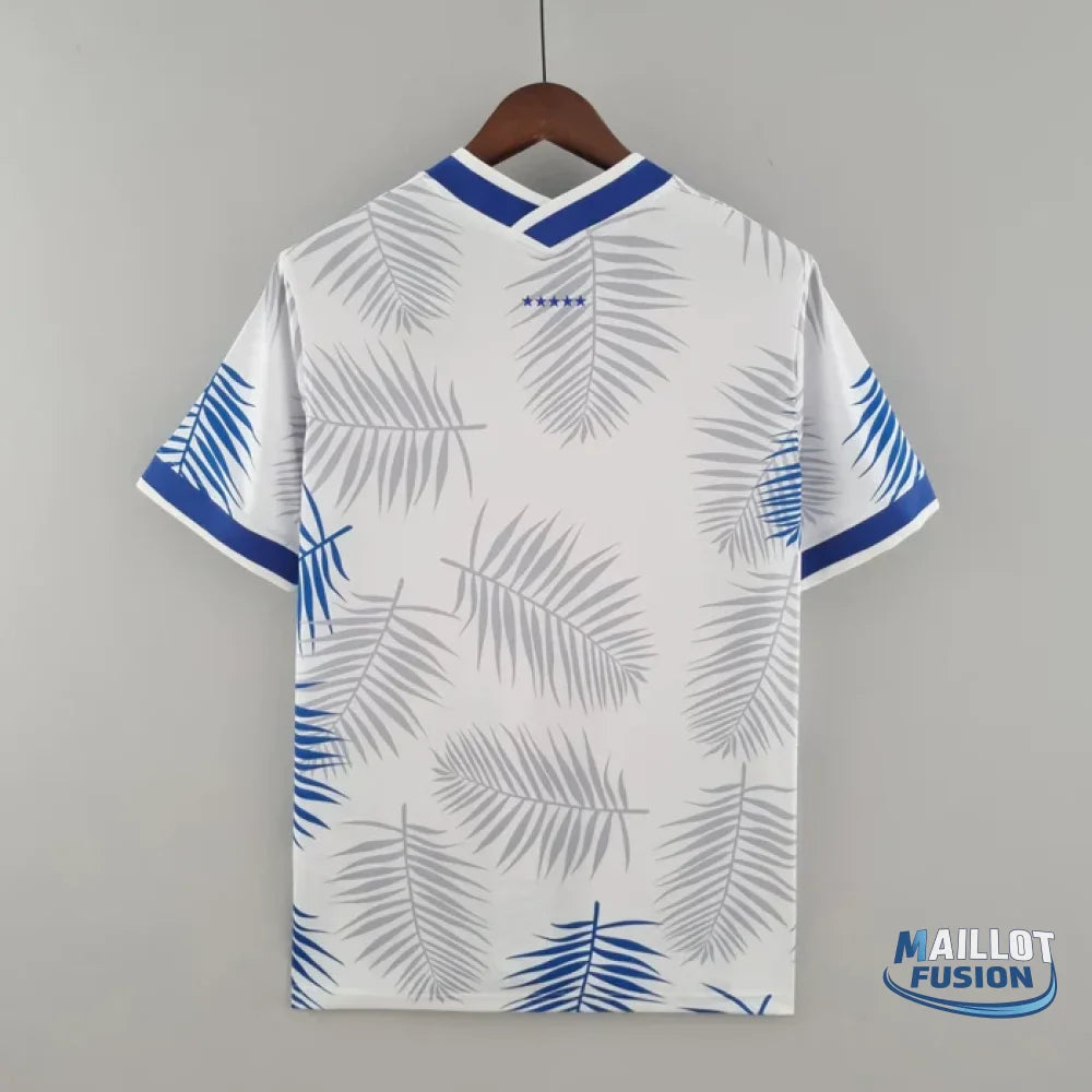 Maillot Brésil saison 2022 édition spéciale blanc et bleu