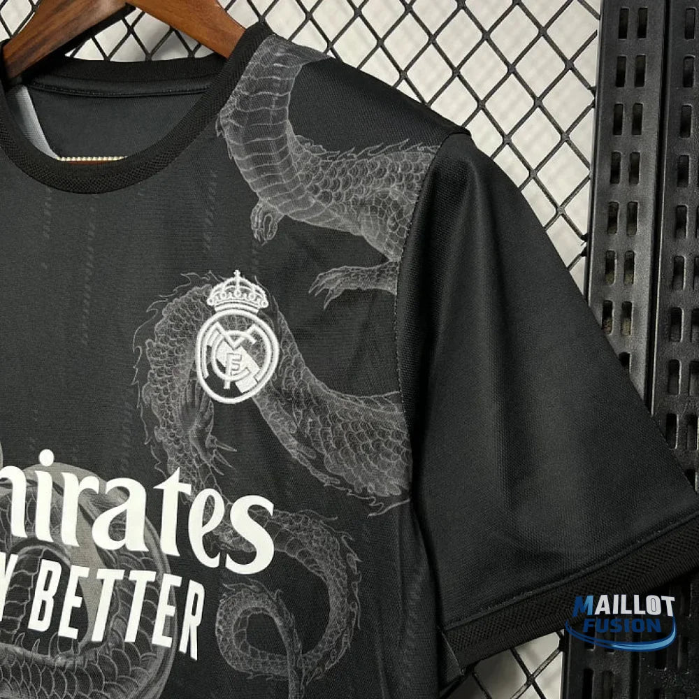 Maillot Real Madrid foot 2024 2025 Noir