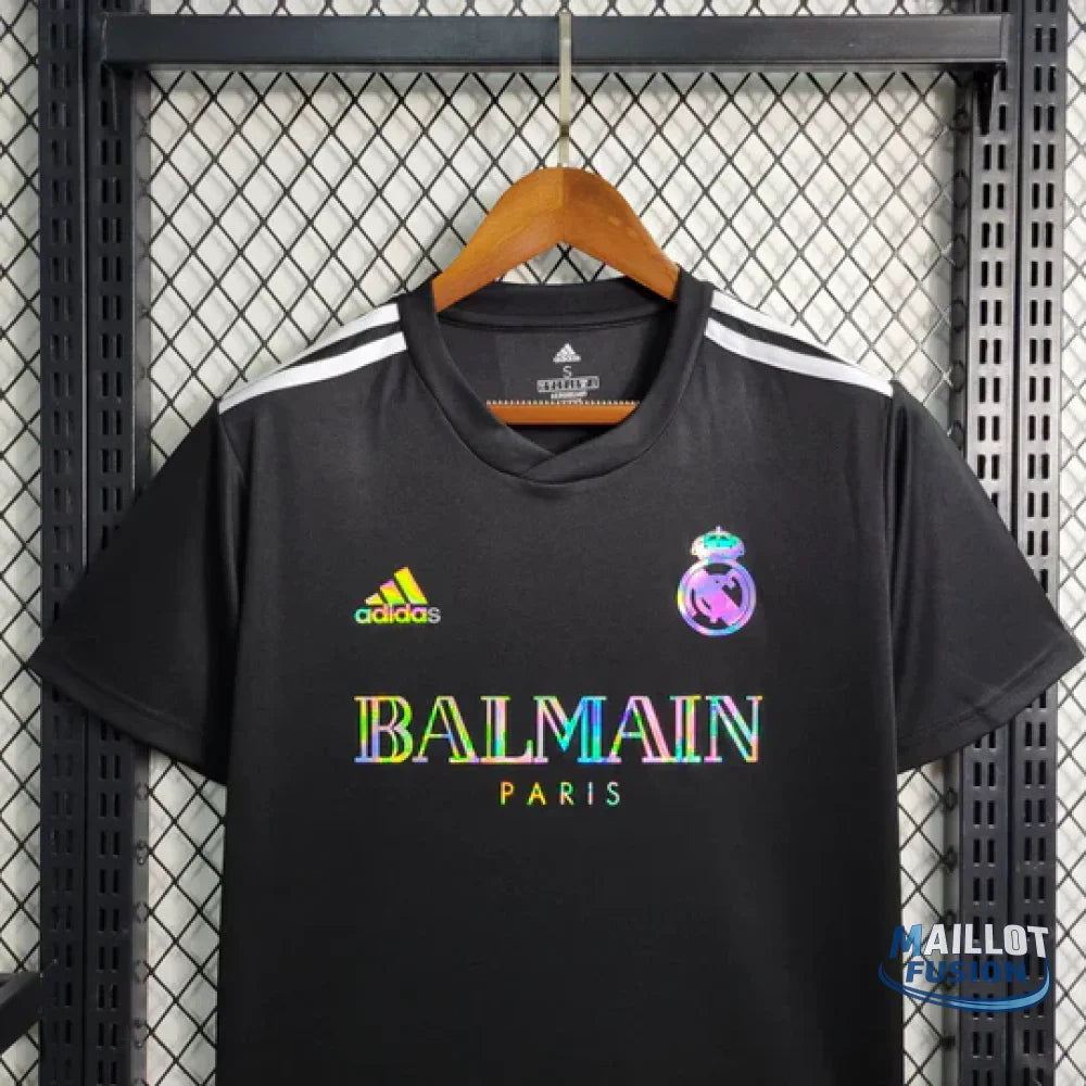 Maillot Real Madrid foot Balmain Noir 2023 2024