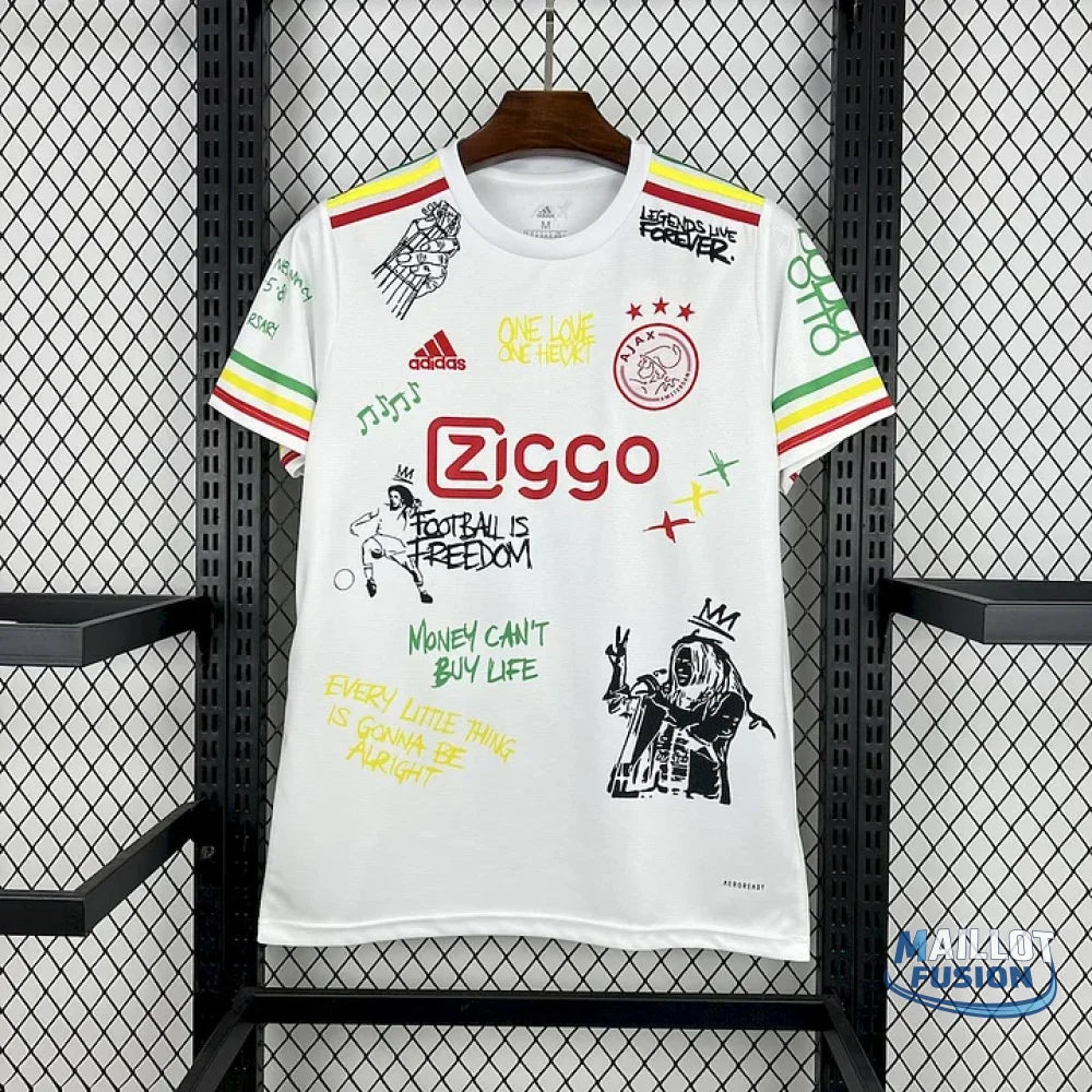 Ajax Amsterdam Bob Marley maillot foot 2025 2026