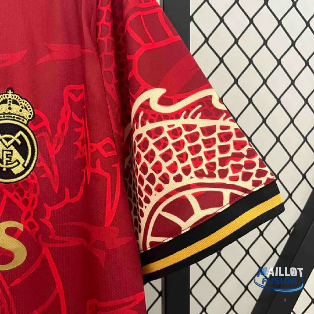 Maillot 2024/25 Real Madrid Concept Dragon Rouge