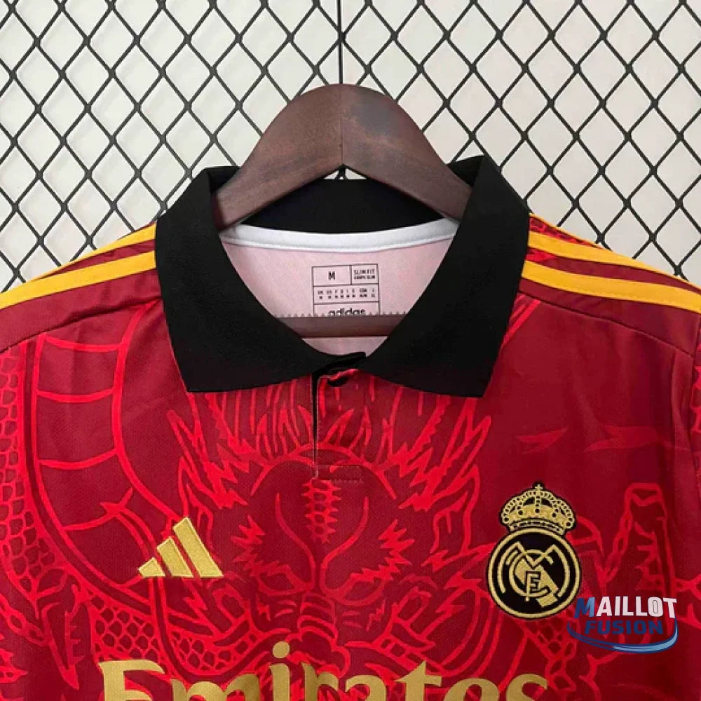 Maillot 2024/25 Real Madrid Concept Dragon Rouge