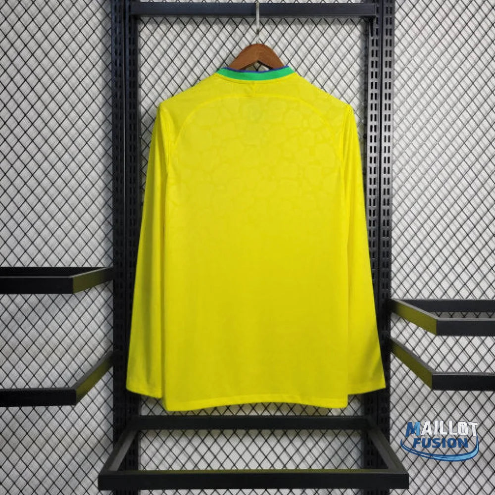 Maillot Brésil Domicile 2022/23 Coupe du Monde Manche Longue