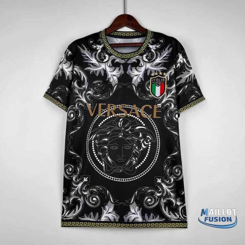 Maillot Italie saison 2023-2024 collab Versace noir