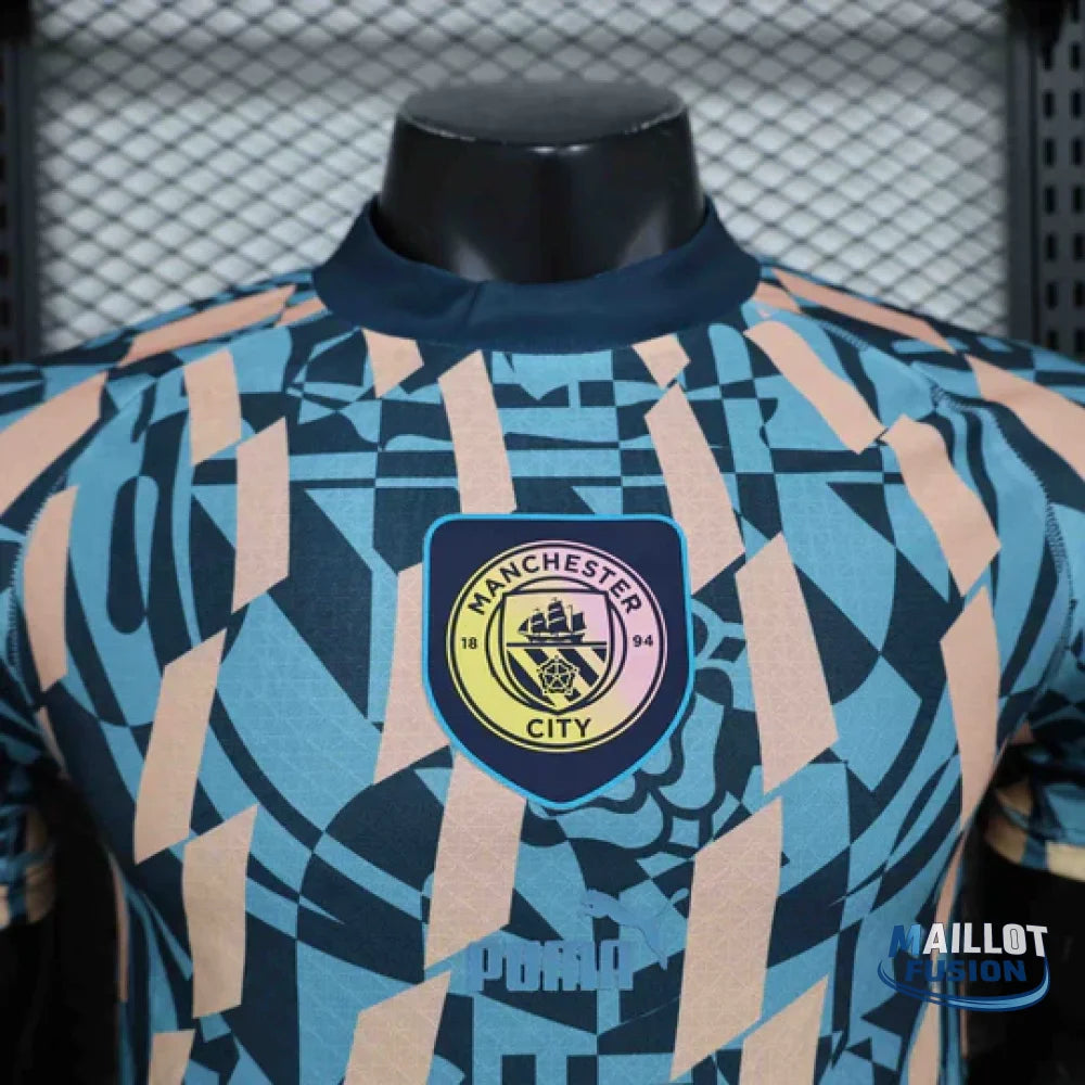 Maillot Manchester City Blue Retro Style Special Edition Shirt 24-25
