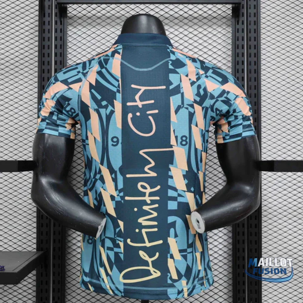 Maillot Manchester City Blue Retro Style Special Edition Shirt 24-25