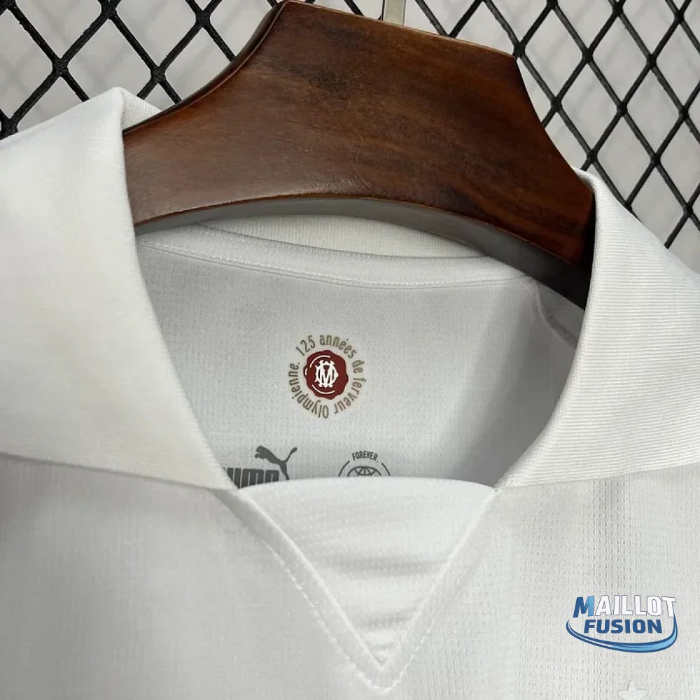 Maillot Olympique de Marseille foot 125 ans 2024 2025 OM blanc