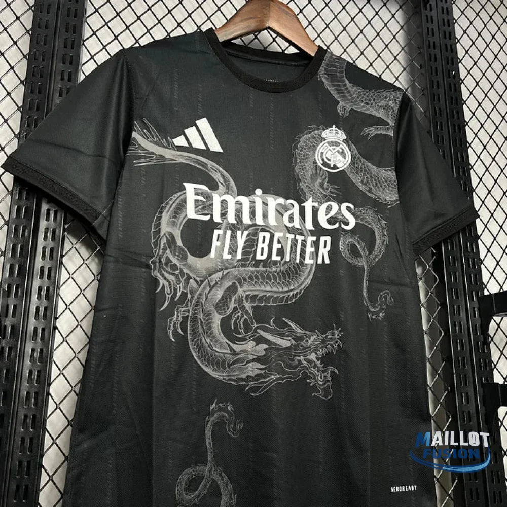 Maillot Real Madrid foot 2024 2025 Noir