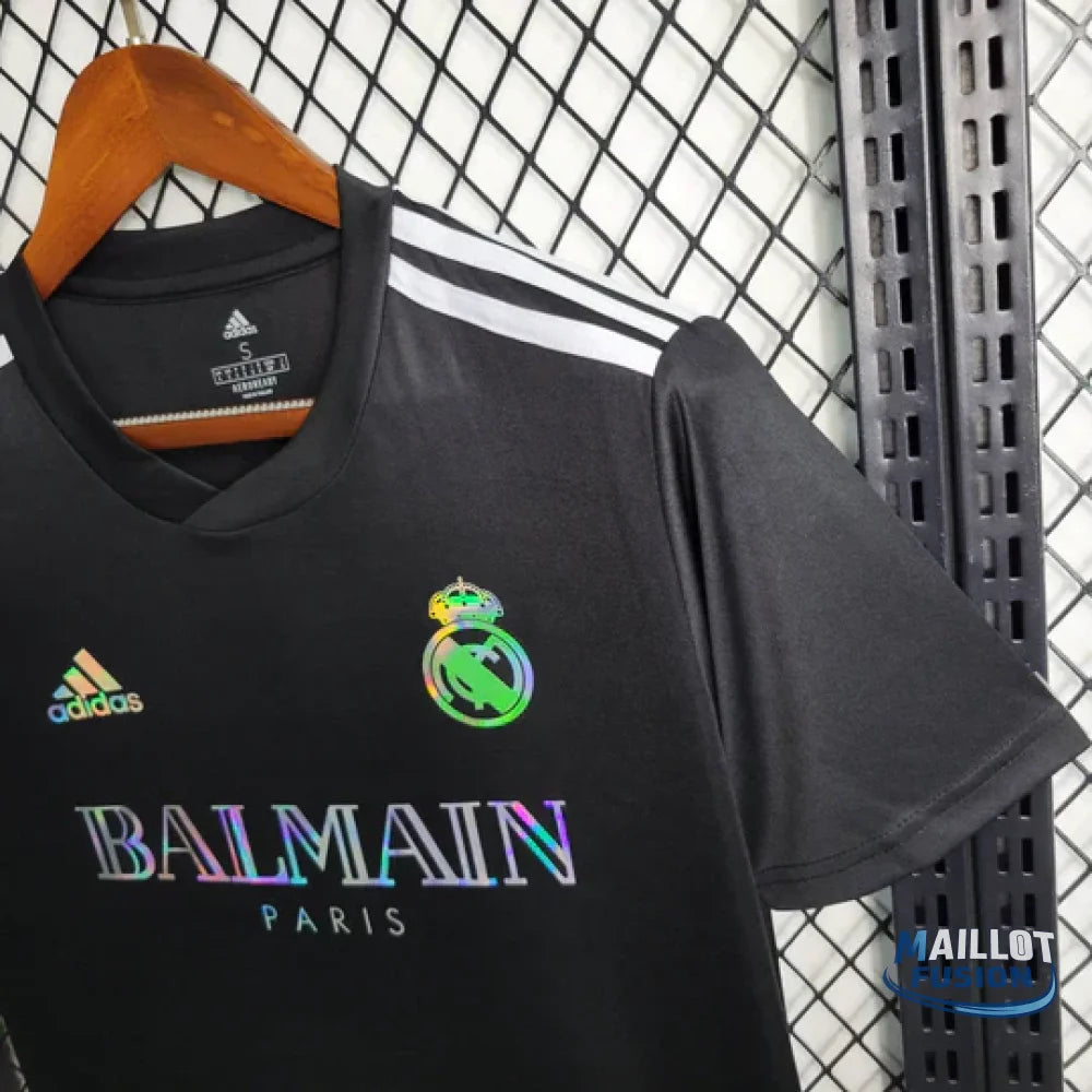 Maillot Real Madrid foot Balmain Noir 2023 2024