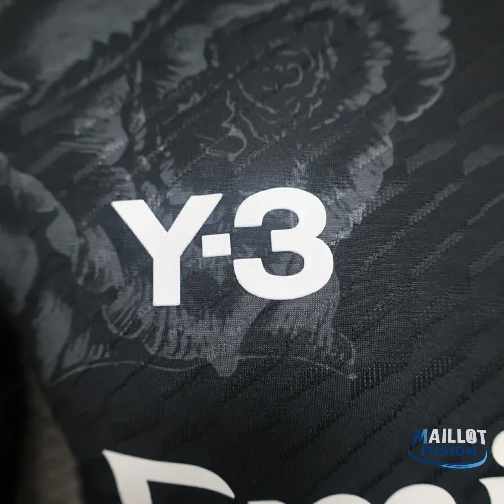 Maillot Real Madrid foot Y3 noir 2024 2025
