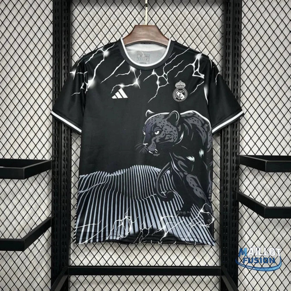 Maillot Real Madrid Noir & Gris Panther 2024/25