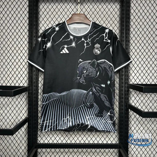 Maillot Real Madrid Noir & Gris Panther 2024/25